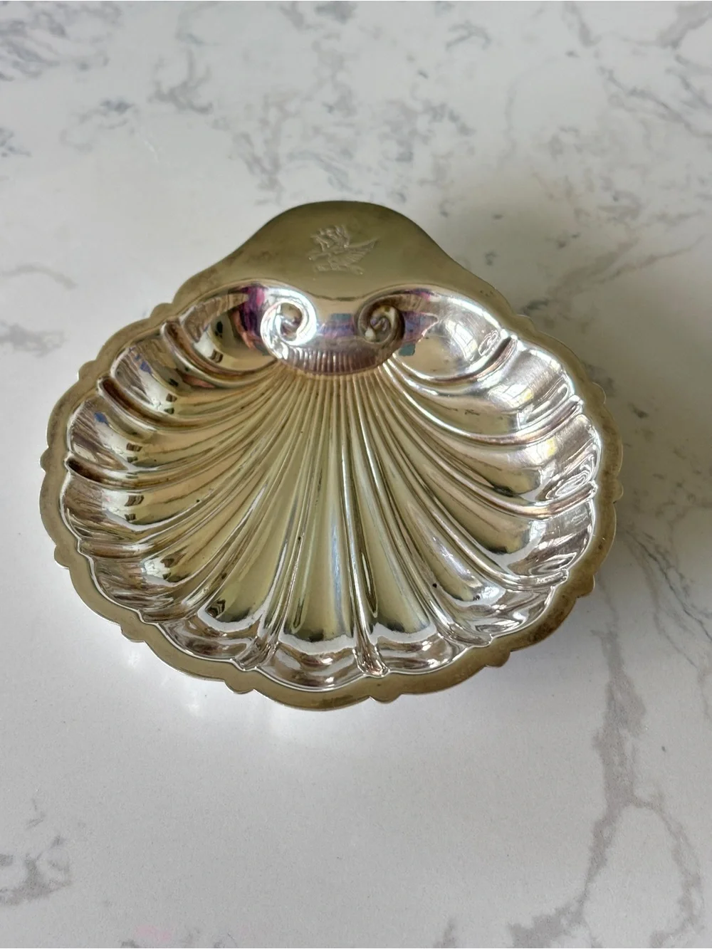 Vintage Gorham Silverplate Scallop-shaped Dish